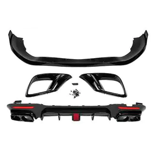 Kit de carrocería BRB (negro, 2018+) Mercedes S-class W222 2013-2022 foto 2