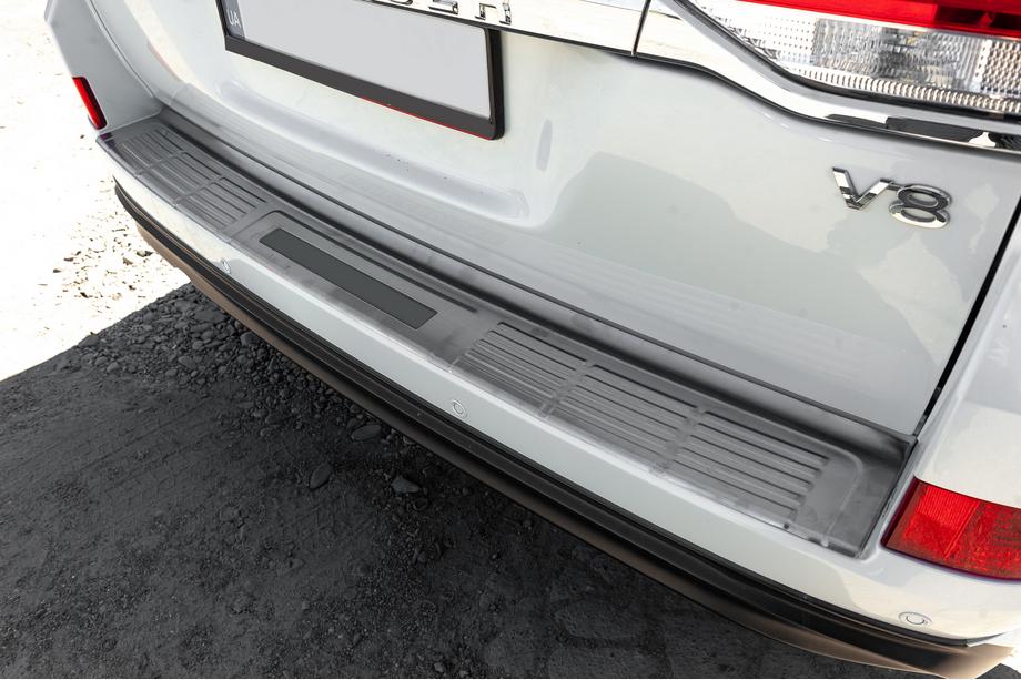 Toyota Land Cruiser 200 2007-2021 Protector de parachoques trasero 2016-2021 acero inoxidable Foto 1