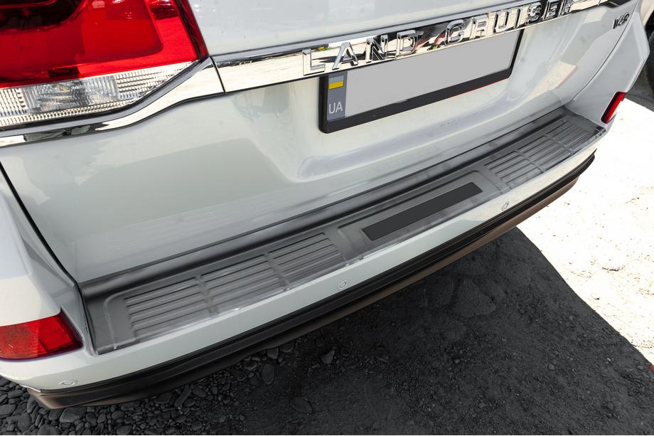 Toyota Land Cruiser 200 2007-2021 Protector de parachoques trasero 2016-2021 acero inoxidable Foto 2
