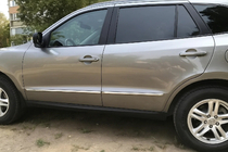 Hyundai Santa Fe 2 2006-2012 Molduras de puerta acero inoxidable (4 uds) foto 1