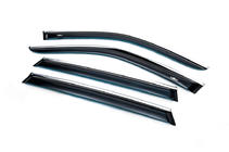BMW X5 E70 2007-2013 Deflectores de ventana con moldura cromada (4 uds, HIC) foto 2