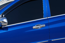 SsangYong Action 2005-2018 Molduras cromadas para ventanas PickUp (4 uds, acero inoxidable) foto 1