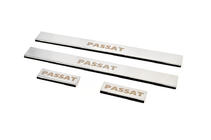 Volkswagen Passat B5 1997-2005 Protecciones de umbral Carmos (4 uds, acero inoxidable) foto 6