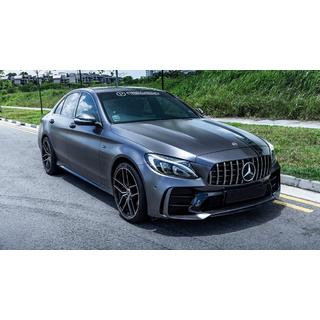 Kit de carroceria con parachoques trasero completo (diseño Black Mamba C63GT) foto 3