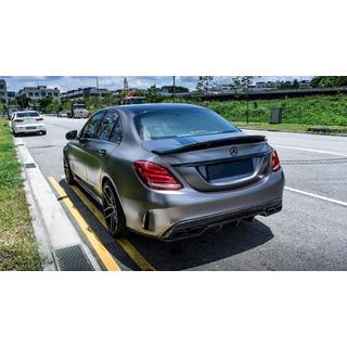 Kit de carroceria con parachoques trasero completo (diseño Black Mamba C63GT) foto 4