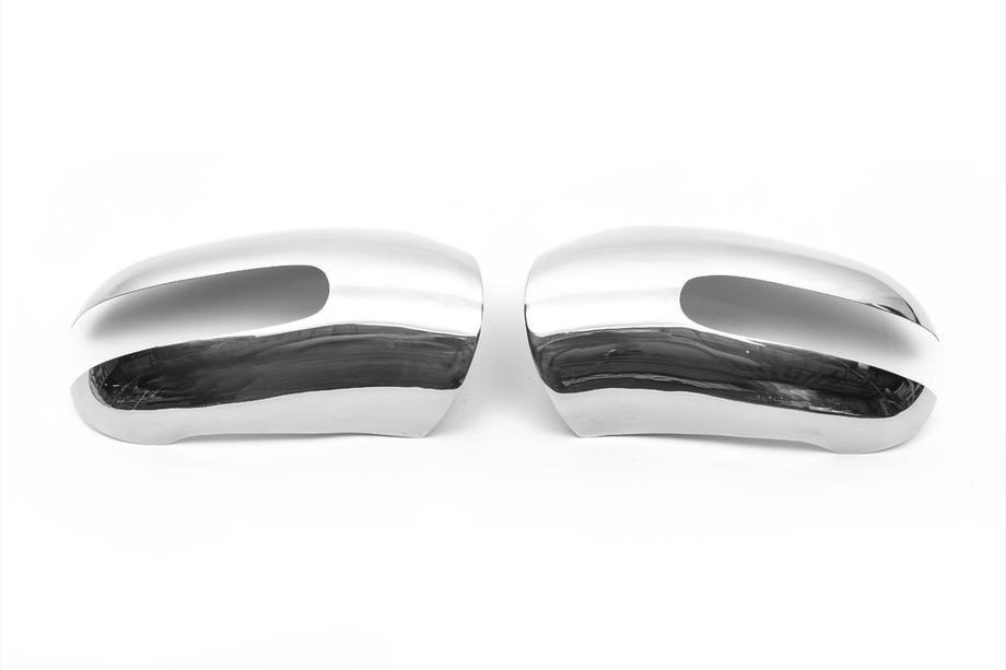 Mercedes ML W163 1997-2005 Cubiertas de Espejos (2 uds, Acero Inoxidable) Foto 4