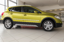 Suzuki SX4 S-Cross 2013-2016 Molduras de puertas acero inoxidable (4 piezas) foto 1
