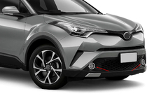 Toyota C-HR 2016-2023 Cubiertas para faros antiniebla (2 uds, acero inoxidable) foto 1
