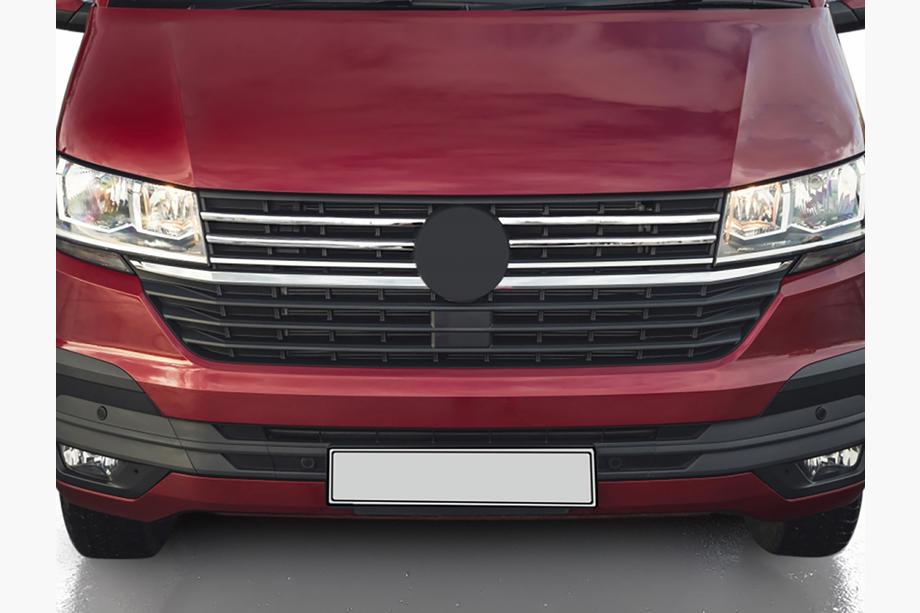 Volkswagen T6 2015-2024 Cubiertas de Parrilla Cromadas 2019+ (4 uds, Acero Inoxidable) Image