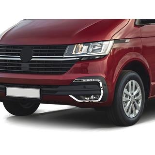 Cubiertas para faros antiniebla 2019+ (4 uds, acero inoxidable) Volkswagen T6 2015-2024 foto 1