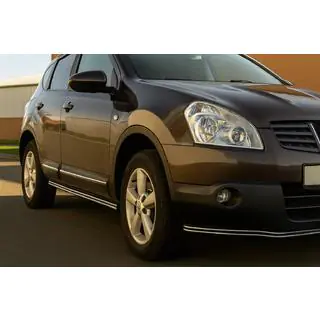 Tubos Laterales Dobles (2 uds., Acero Inoxidable) Nissan Qashqai 2010-2014 foto 1
