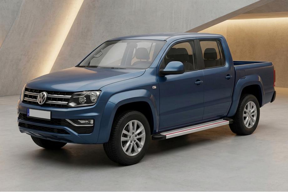 Volkswagen Amarok 2010-2022 Estribos Laterales Maya Rojo-Gris (2 uds., Aluminio) Foto 1