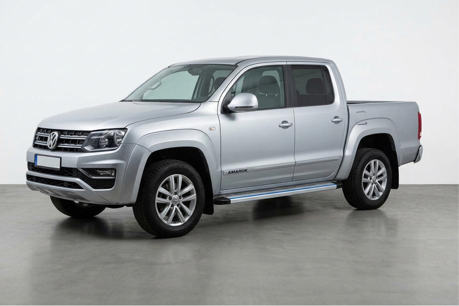 Volkswagen Amarok 2010-2022 Estribos Laterales Maya Blue-Grey (2 uds., Aluminio) Image