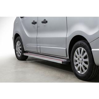 Estribos Laterales Maya Rojo-Gris (2 uds., Aluminio) Opel Vivaro 2001–2015 foto 1