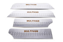 Volkswagen T4 Caravelle/Multivan 1990–2003 Placas de umbral interior tipo-4 (acero inoxidable) foto 8