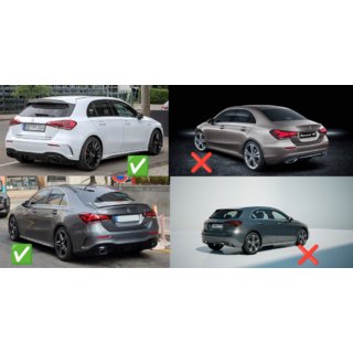 Guardabarros originales Premium AMG / A35 (4 uds) Mercedes A-class W177 2018- foto 3