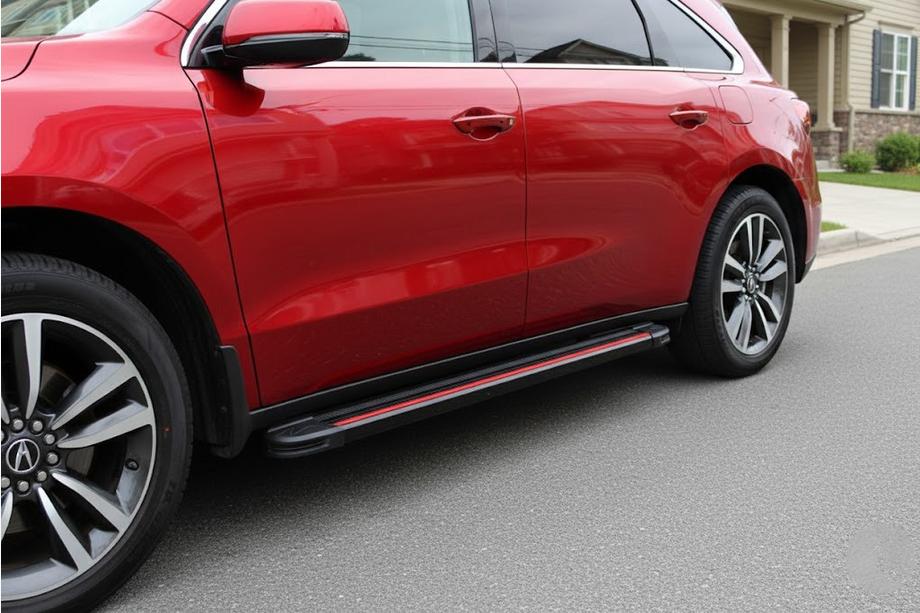 Acura MDX 2013-2020 Estribos Laterales Maya Red (2 uds., Aluminio) Foto 1