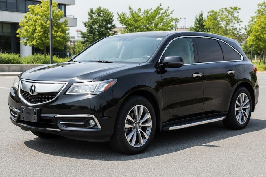 Acura MDX 2013-2020 Estribos Laterales BlackLine (2 uds., Aluminio) Image