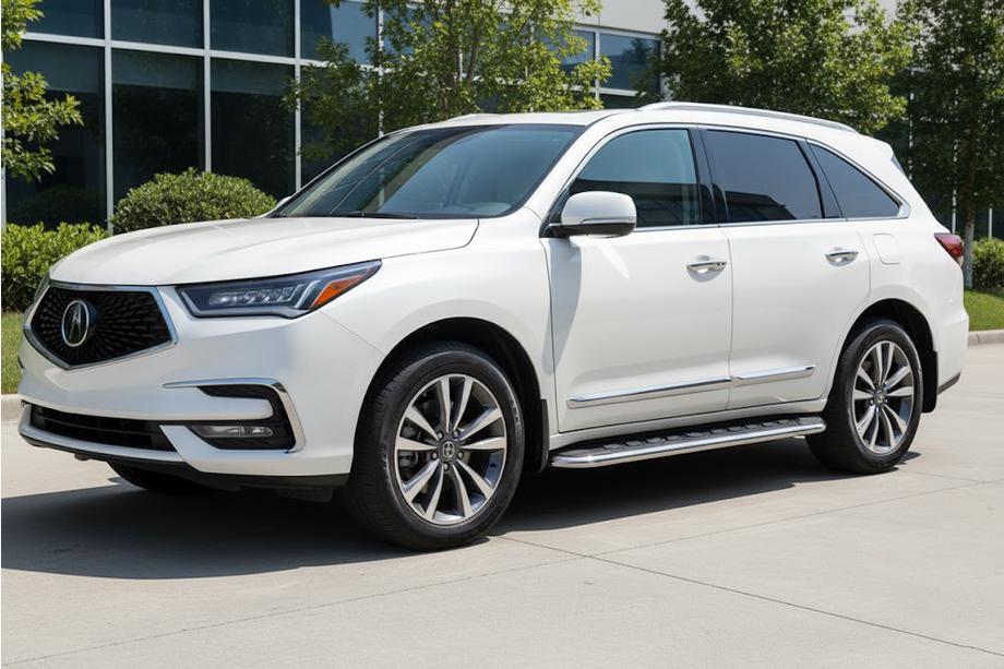 Acura MDX 2013-2020 Estribos Laterales Maydos V1 (2 uds., Aluminio y Acero Inoxidable) Image