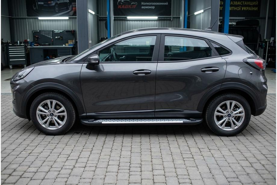 Ford Puma 2019- Estribos laterales Allmond Grey (2 uds., aluminio) Image