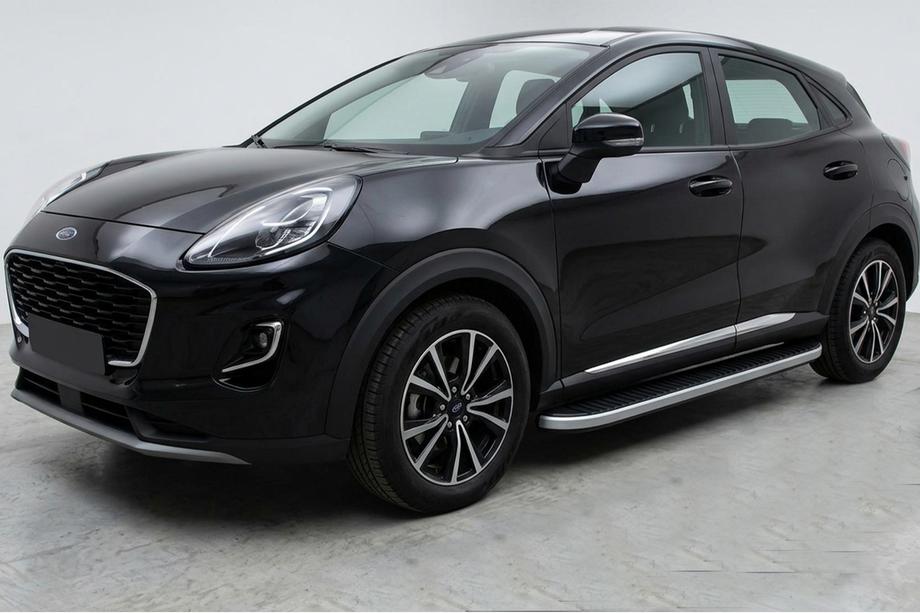 Ford Puma 2019- Estribos Laterales Tayga Grey (2 uds., Aluminio) Image