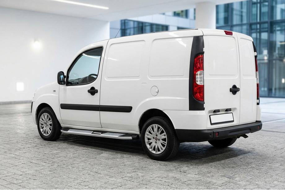 Fiat Doblo I 2001-2005 Estribos Laterales Mevsim Grey (2 uds., Aluminio) Image