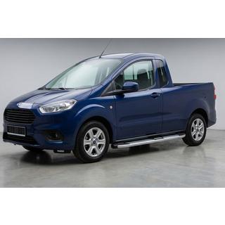 Estribos Laterales Mevsim Grey (2 uds., Aluminio) Ford Courier 2014-2023 foto 1