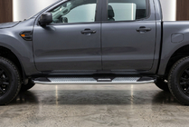 Ford Ranger 2007-2011 Estribos Laterales Mevsim Grey (2 uds., Aluminio) foto 1