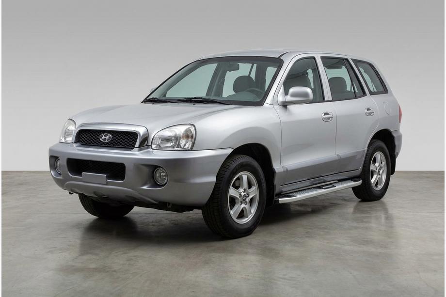 Hyundai Santa Fe 1 2000-2006 Estribos Laterales Mevsim Grey (2 uds., Aluminio) Foto 1