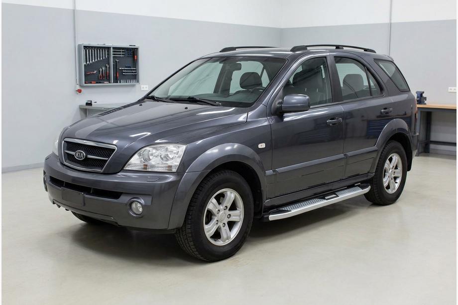 Kia Sorento I BL 2002-2009 Estribos Laterales Mevsim Grey (2 uds., Aluminio) Foto 1