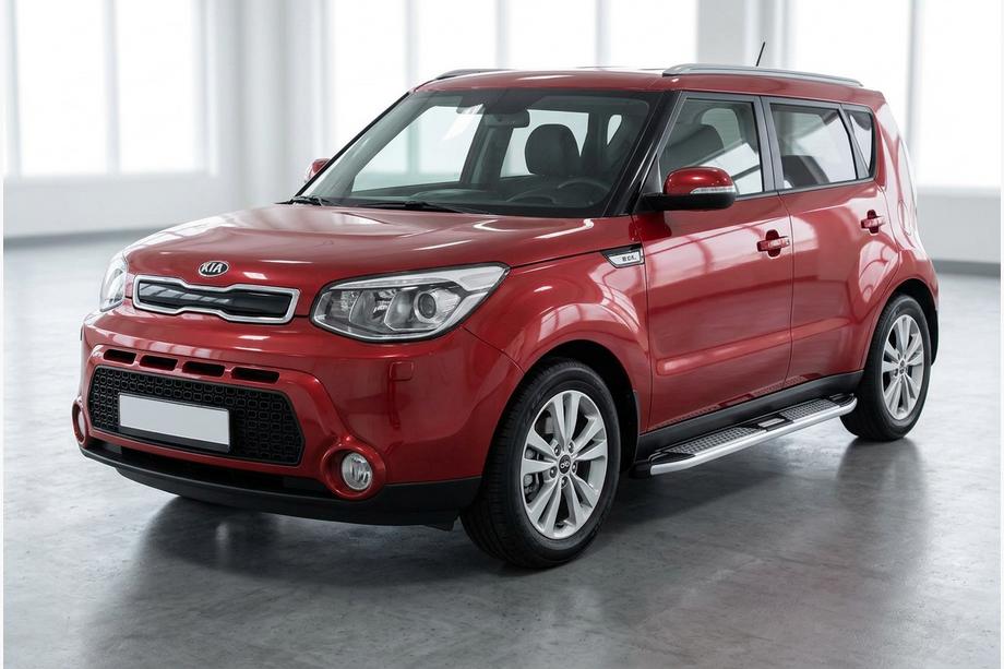 Kia Soul II 2013-2018 Estribos Laterales Mevsim Grey (2 uds., Aluminio) Foto 1