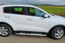 Kia Sportage 2015-2021 Estribos Laterales Mevsim Grey (2 uds., Aluminio) foto 3