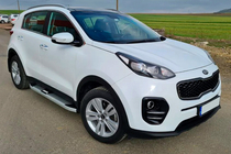 Kia Sportage 2015-2021 Estribos Laterales Mevsim Grey (2 uds., Aluminio) foto 4