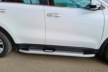 Kia Sportage 2015-2021 Estribos Laterales Mevsim Grey (2 uds., Aluminio) foto 1