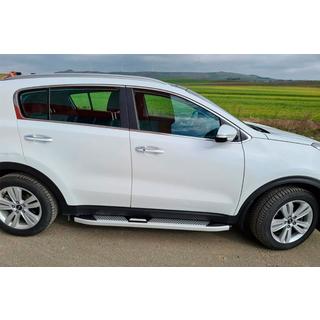 Estribos Laterales Mevsim Grey (2 uds., Aluminio) Kia Sportage 2015-2021 foto 3