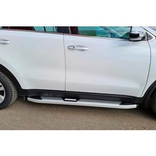 Estribos Laterales Mevsim Grey (2 uds., Aluminio) Kia Sportage 2015-2021 foto 1