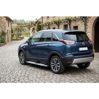 Estribos Laterales Mevsim Grey (2 uds., Aluminio) Opel Crossland X 2017-2024 foto 1