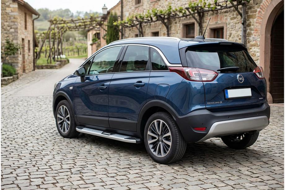 Opel Crossland X 2017-2024 Estribos Laterales Mevsim Grey (2 uds., Aluminio) Foto 1