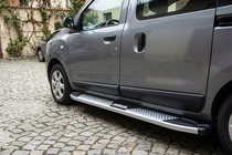Renault Dokker 2013-2022 Estribos Laterales Mevsim Grey (2 uds., Aluminio) foto 1
