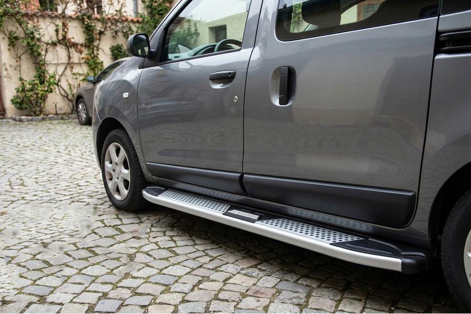 Renault Dokker 2013-2022 Estribos Laterales Mevsim Grey (2 uds., Aluminio) Image