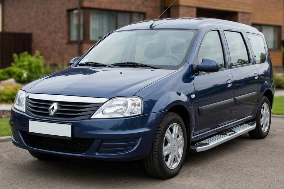 Renault Logan MCV 2005-2013 Estribos Laterales Mevsim Grey (2 uds., Aluminio) Image