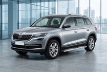 Skoda Kodiaq 2016-2023 Estribos Laterales Mevsim Grey (2 uds., Aluminio) foto 1