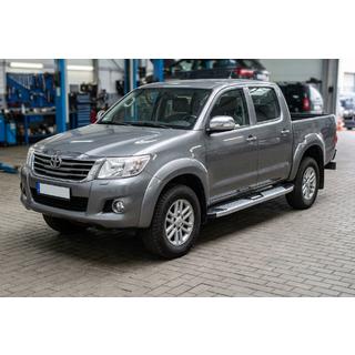 Estribos Laterales Mevsim Grey (2 uds., Aluminio) Toyota Hilux 2006-2015 foto 1