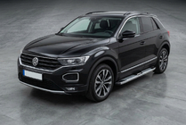 Volkswagen T-Roc 2017-2025 Estribos Laterales Mevsim Grey (2 uds., Aluminio) foto 1