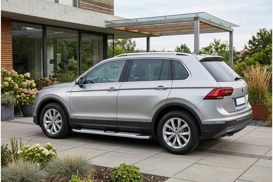 Volkswagen Tiguan 2016-2023 Estribos Laterales Mevsim Grey (2 uds., Aluminio) Image
