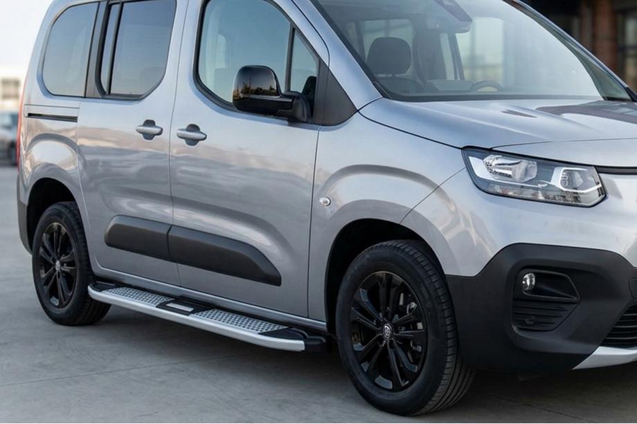 Opel Combo 2019- Estribos Laterales Mevsim Grey (2 uds., Aluminio) Image