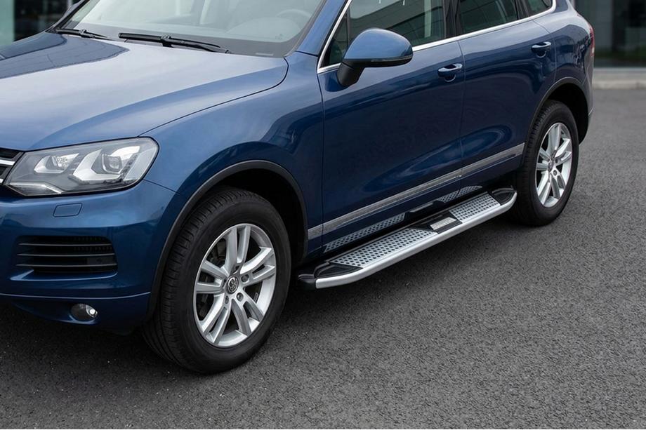 Porsche Cayenne 2003–2010 Estribos Laterales Mevsim Grey (2 uds., Aluminio) Image