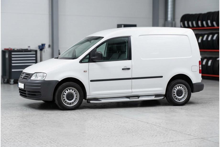 Volkswagen Caddy 2004-2010 Estribos Laterales Mevsim Grey (2 uds., Aluminio) Batalla Maxi Image