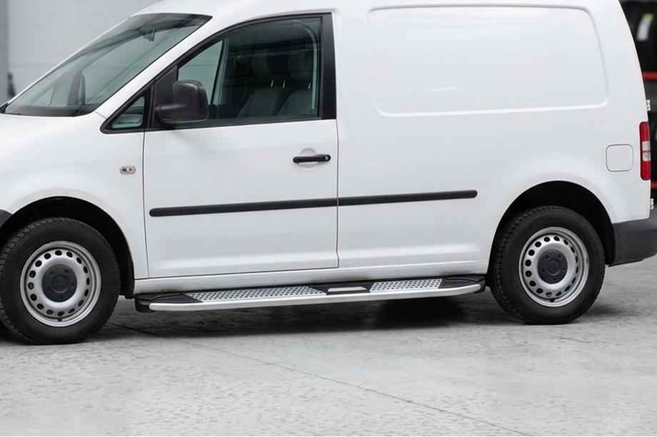 Volkswagen Caddy 2010-2015 Estribos Laterales Mevsim Grey (2 uds., Aluminio) Batalla Maxi Image