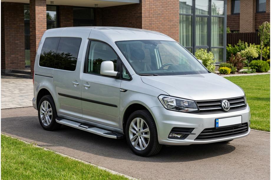 Volkswagen Caddy 2015-2020 Estribos Laterales Mevsim Grey (2 uds., Aluminio) Image